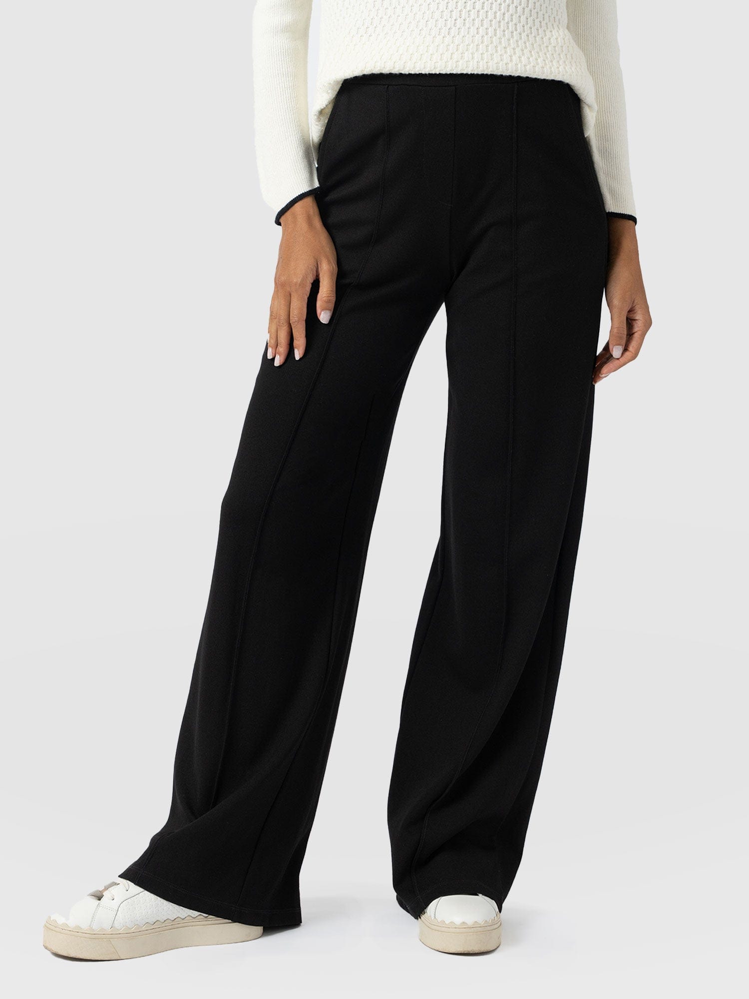 Keller Wide Leg Pant Black - Women's Pants | Saint + Sofia® USA